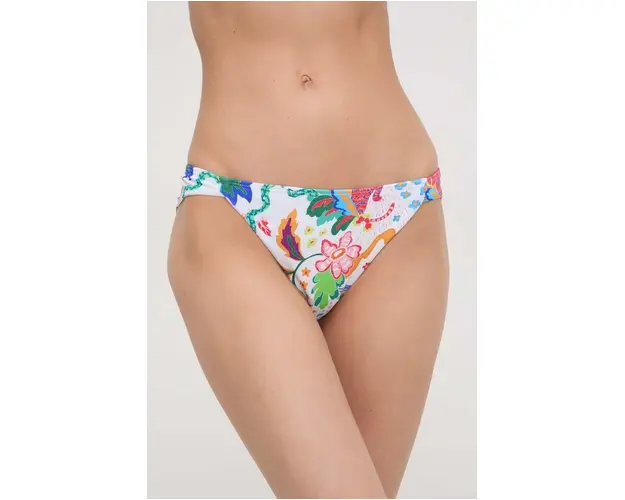 Desigual chiloti de baie culoarea alb