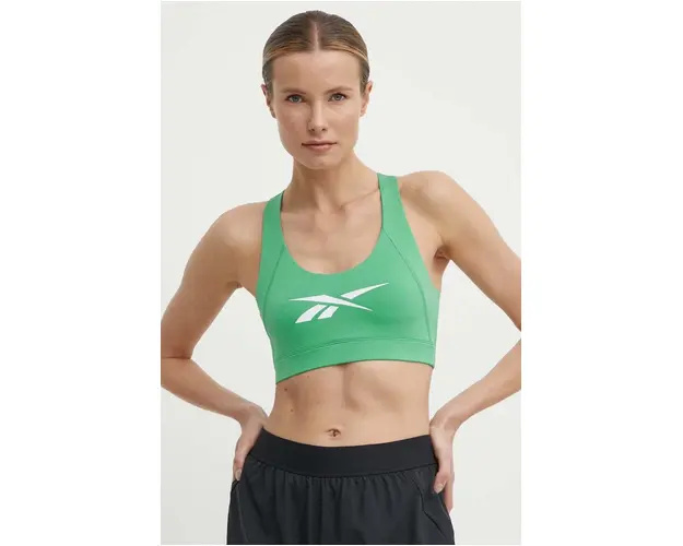 Reebok sutien sport Identity Training culoarea verde, 100075676