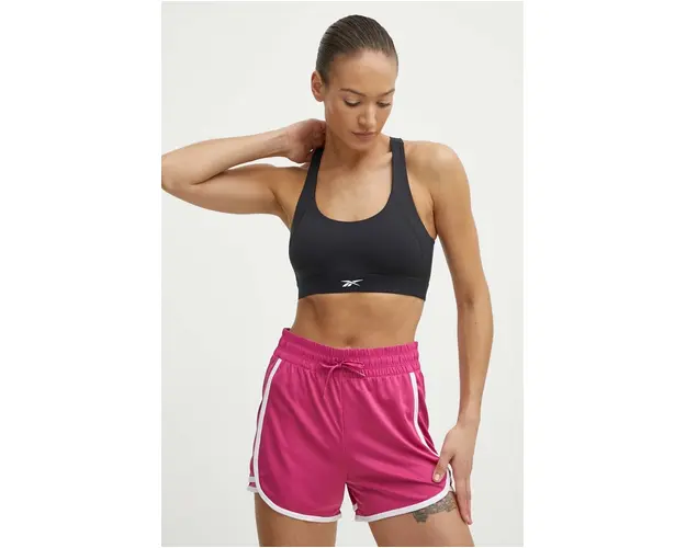 Reebok sutien sport Identity Training culoarea negru, neted, 100075421