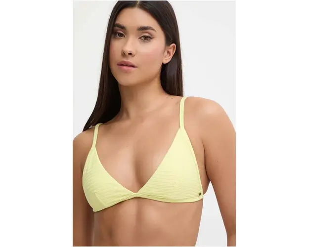 Rip Curl sutien de baie culoarea galben, cupa usor rigidizata