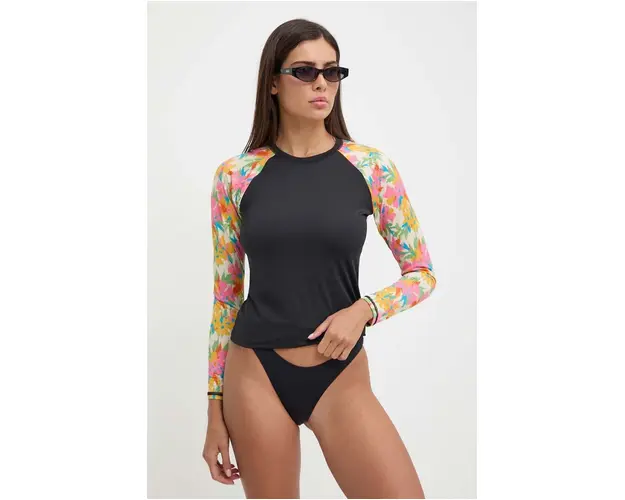 Picture longsleeve de baie Moonbee culoarea negru, WTS533