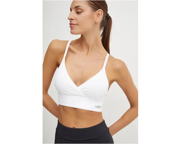 Casall sutien sport Wrap culoarea negru, neted