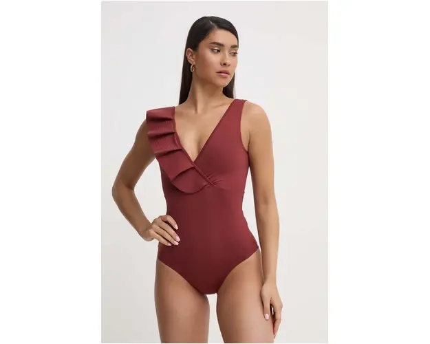 MAIO Paris costum de baie dintr-o bucata culoarea bordo, cupa moale, Matignon