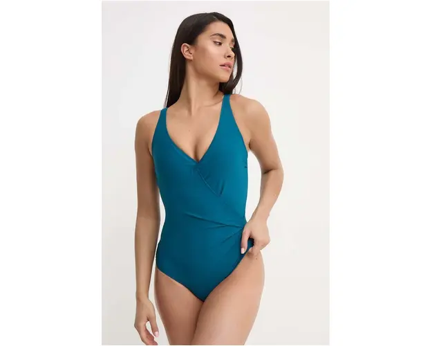 Aqua Speed costum de baie dintr-o bucata culoarea verde, cupa rigidizata