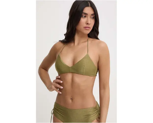 OAS sutien de baie culoarea verde, cupa usor rigidizata