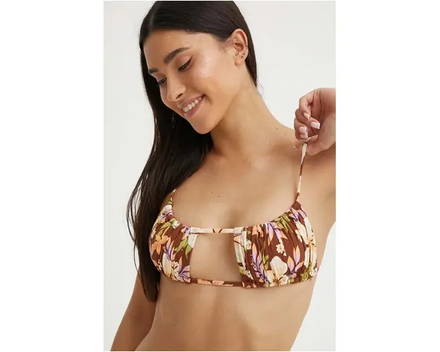 Billabong sutien de baie JUNGLE BLISS culoarea maro, cupa usor rigidizata, ABJX301000