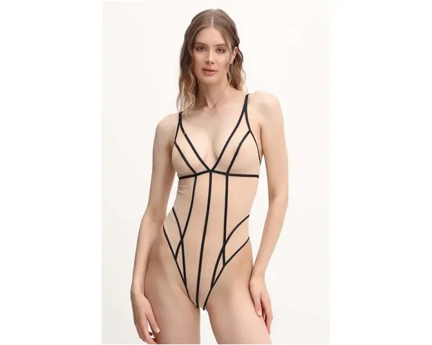 Scandale body culoarea bej, neted, ABD001