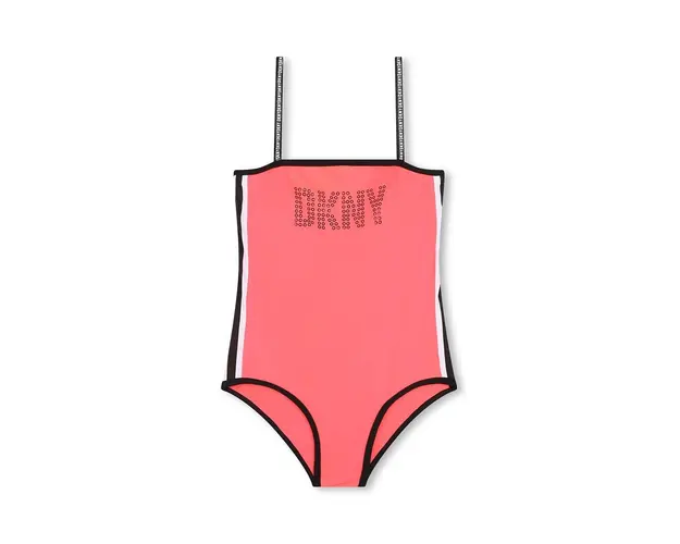 Dkny costum de baie dintr-o bucata pentru copii culoarea rosu