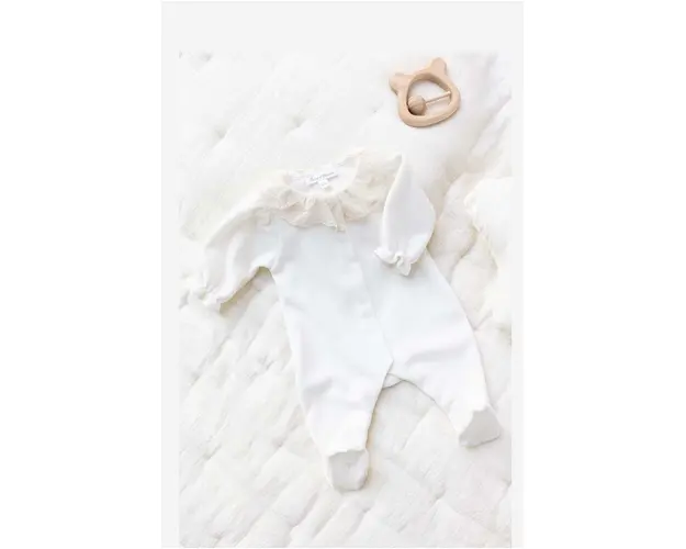 Tartine et Chocolat costum bebe culoarea bej, neted