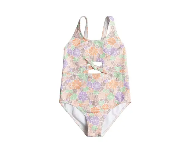 Roxy costum de baie dintr-o bucata pentru copii ALL ABOUT SOL culoarea portocaliu