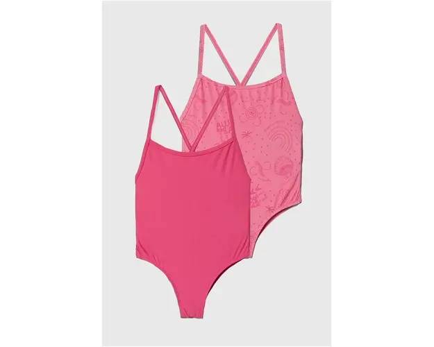 zippy costum de baie dintr-o bucata pentru copii 2-pack culoarea roz