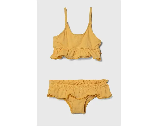zippy costum de baie pentru copii din doua piese culoarea galben