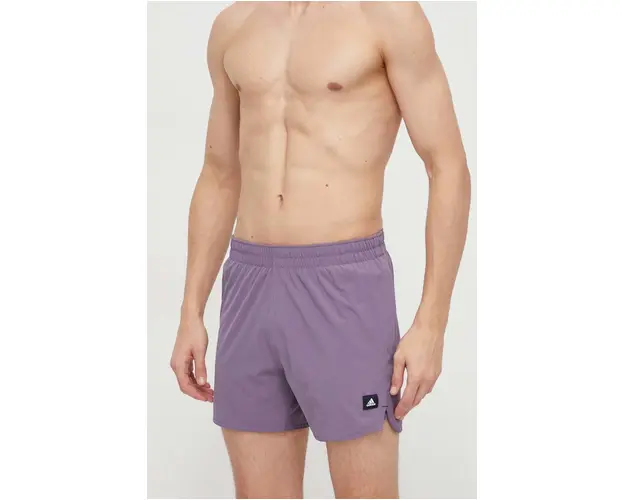 adidas pantaloni scurti de baie culoarea violet IR6206