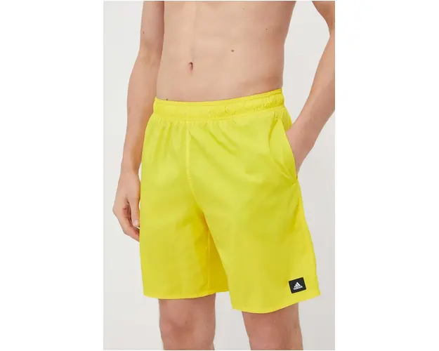 adidas Performance pantaloni scurti de baie Solid CLX culoarea galben IR6218
