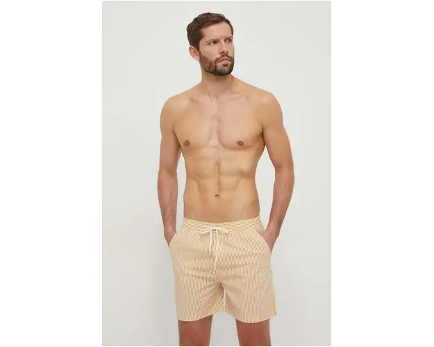 Les Deux pantaloni scurti de baie culoarea galben