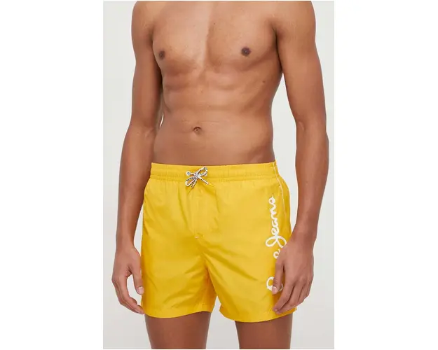 Pepe Jeans pantaloni scurti de baie culoarea galben