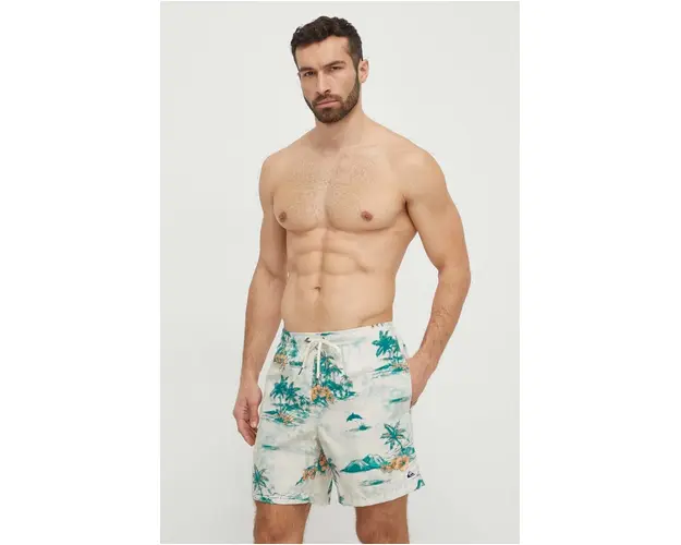 Quiksilver pantaloni scurti de baie culoarea bej