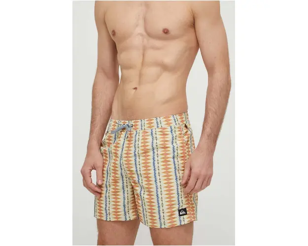 Quiksilver pantaloni scurti de baie culoarea galben