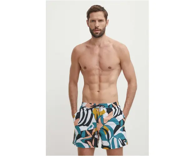 Quiksilver pantaloni scurti de baie culoarea roz