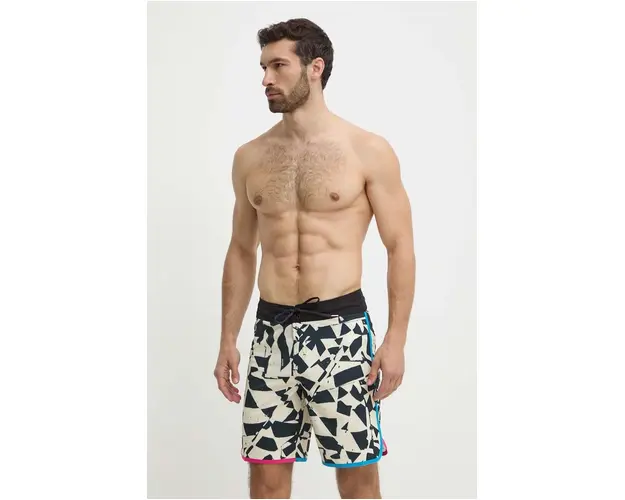 Volcom pantaloni scurti de baie culoarea negru