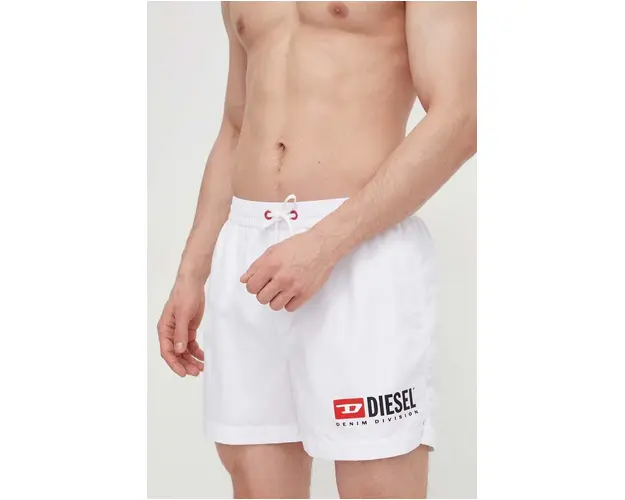 Diesel pantaloni scurti de baie culoarea alb A13161.0INAC