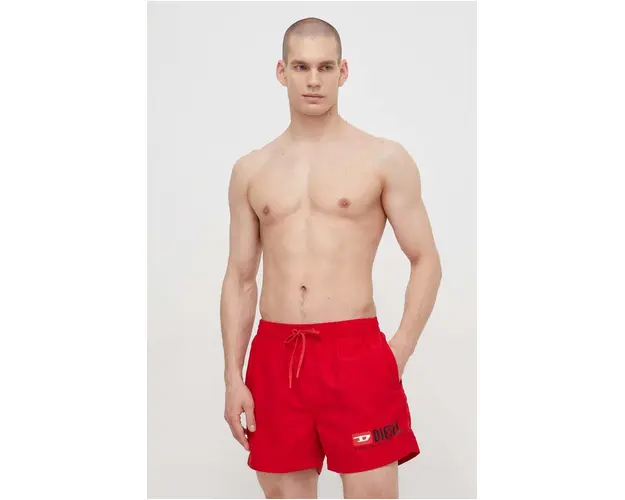 Diesel pantaloni scurti de baie culoarea rosu A13161.0INAC
