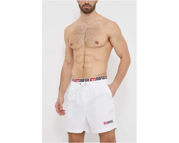 Diesel pantaloni scurti de baie culoarea alb A13460.0INAI