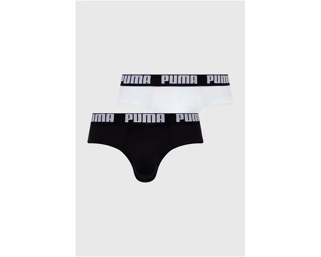 Puma slip 2-pack barbati, culoarea alb, 938322