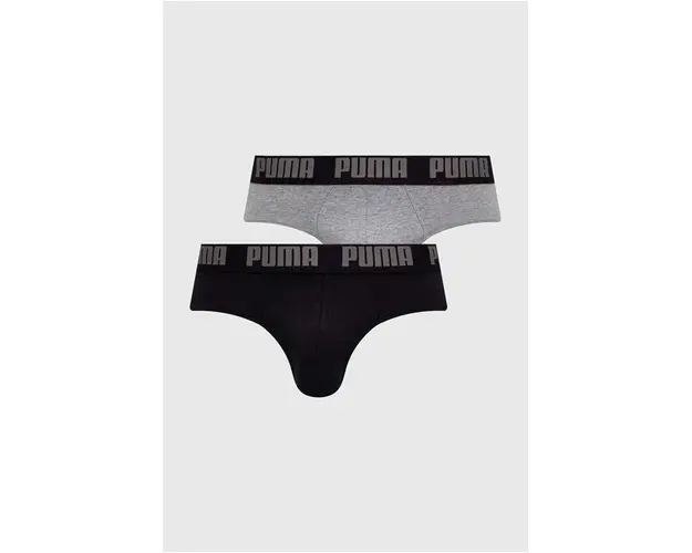 Puma slip 2-pack barbati, culoarea gri, 938322