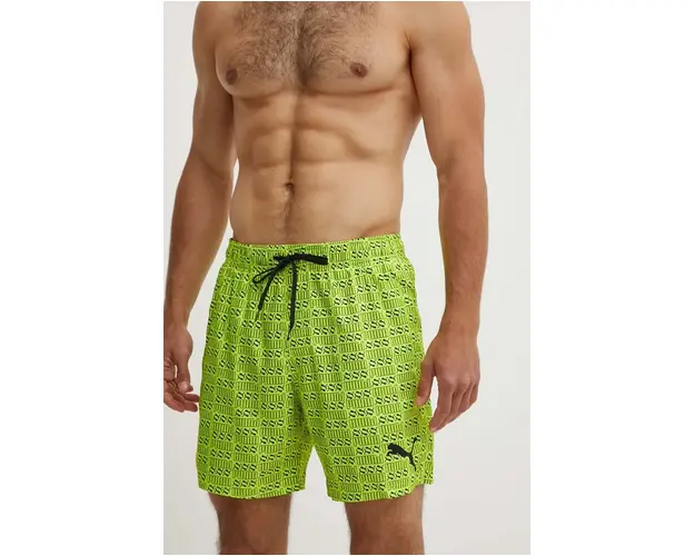 Puma pantaloni scurti de baie culoarea verde, 938354