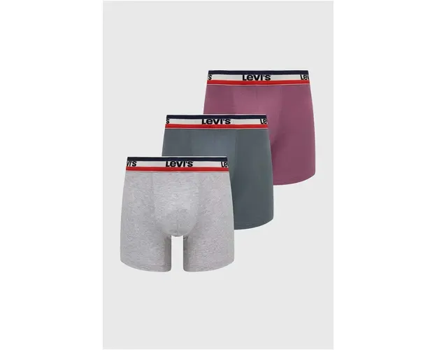 Levi's boxeri 3-pack barbati, culoarea roz