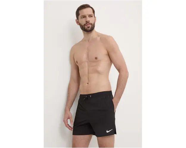 Nike pantaloni scurti de baie Solid culoarea negru