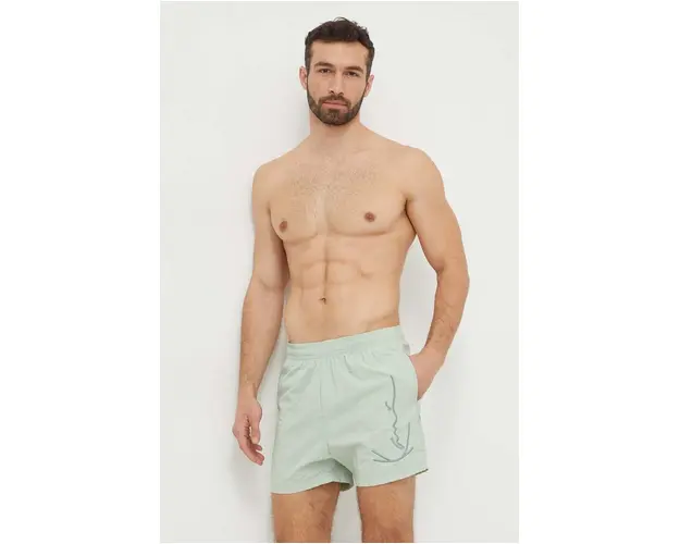 Karl Kani pantaloni scurti de baie culoarea verde