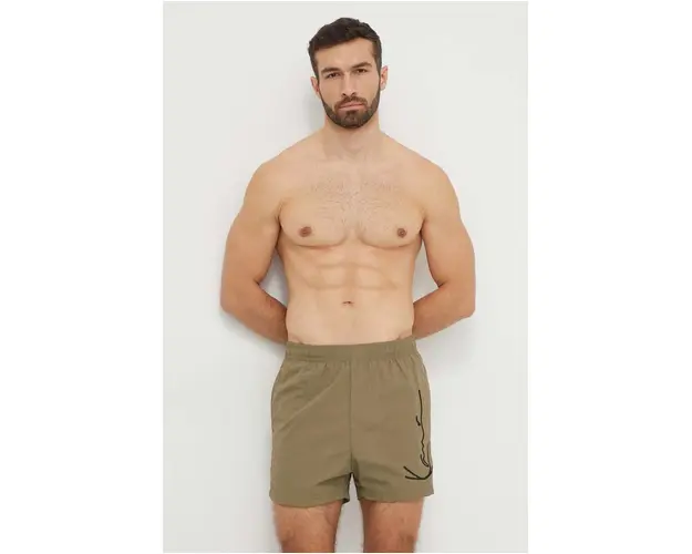 Karl Kani pantaloni scurti de baie culoarea verde
