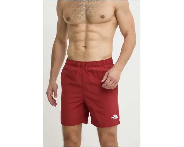 The North Face pantaloni scurti de baie culoarea rosu, NF0A5IG5POJ1