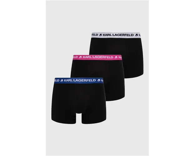Karl Lagerfeld boxeri 3-pack barbati, culoarea negru
