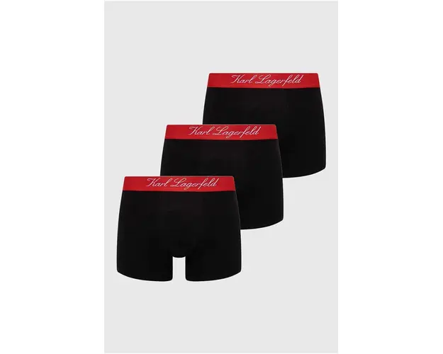 Karl Lagerfeld boxeri 3-pack barbati, culoarea negru