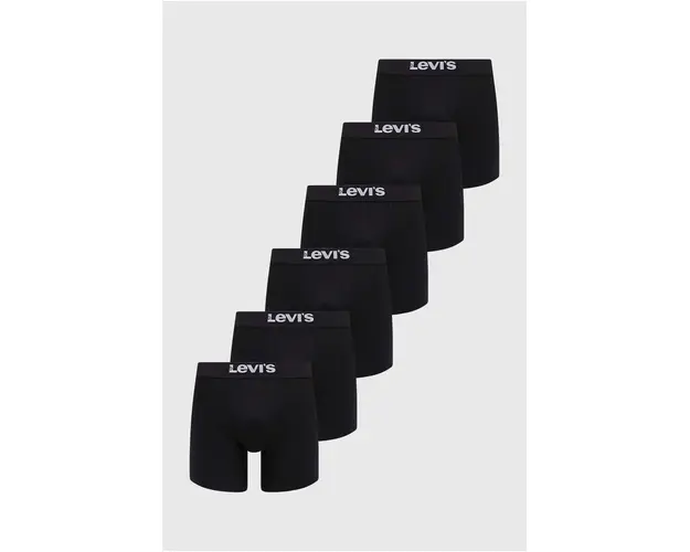 Levi's boxeri 6-pack barbati, culoarea negru