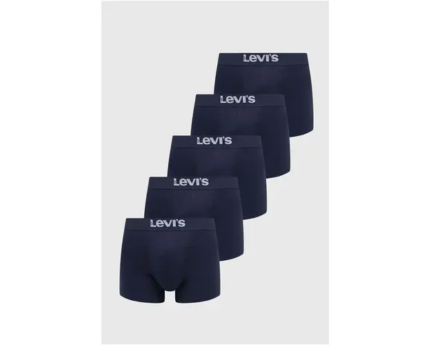 Levi's boxeri 5-pack barbati, culoarea albastru marin