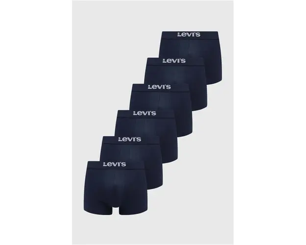 Levi's boxeri 6-pack barbati, culoarea albastru marin