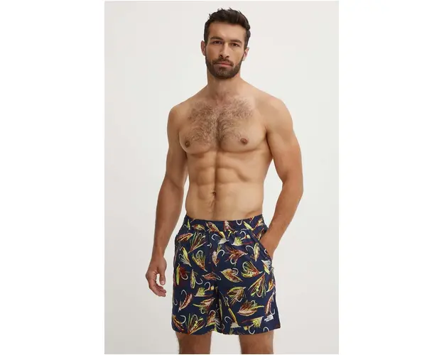 The North Face pantaloni scurti de baie culoarea albastru marin, NF0A86QMSIM1
