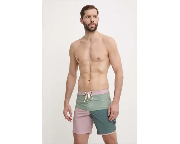 Picture pantaloni scurti de baie Andy Heritage Solid 17 culoarea verde, MBS068