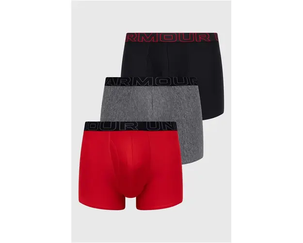 Under Armour boxeri 3-pack barbati, culoarea rosu