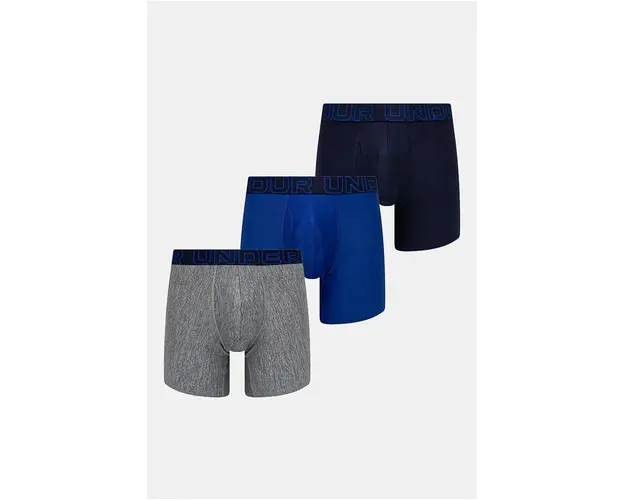 Under Armour boxeri 3-pack barbati, culoarea albastru marin