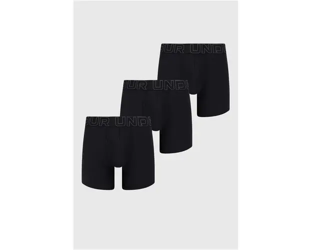 Under Armour boxeri 3-pack barbati, culoarea negru