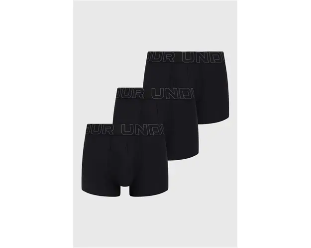 Under Armour boxeri 3-pack barbati, culoarea negru