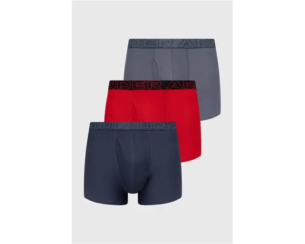 Under Armour boxeri 3-pack barbati, culoarea rosu