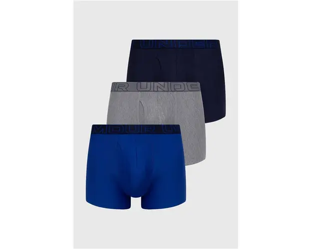 Under Armour boxeri 3-pack barbati, culoarea albastru marin