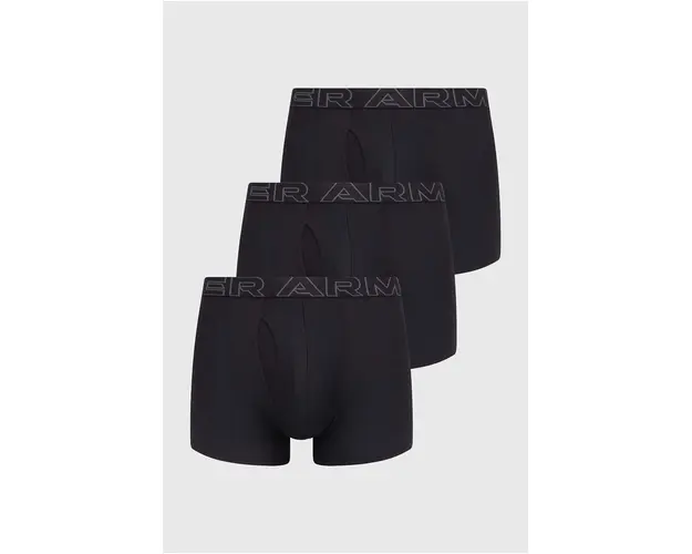 Under Armour boxeri 3-pack barbati, culoarea negru