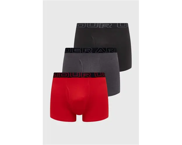 Under Armour boxeri 3-pack barbati, culoarea rosu